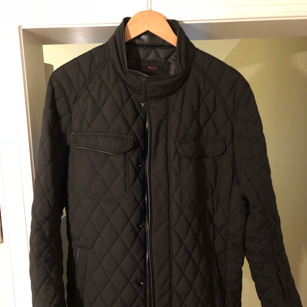 Tumi Black Quilted Jacket